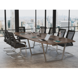 Krzesła Milano (10 szt ) i Stół konferencyjny 300x138cm MEDISON 10